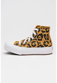 Tenisi cu animal print Chuck Taylor All Star - Negru/Galben sofran
