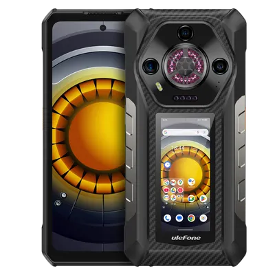 Telefon Ulefone Armor 33 Pro, 5G, Dimensity 7300X, Dual Display 6.95 120Hz + 3.4-inch, 16GB RAM, 512GB, NFC, 25500mAh, Android 14