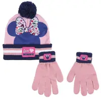 Set pentru copii, cu căciulă și mănuși, personaj Minnie Mouse, Cerda, one size