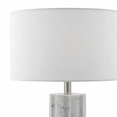 Veioza Erebus Table Lamp Marble Effect With Shade