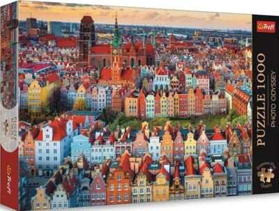 Puzzle Trefl din 1000 piese - Vedere la Gdansk, Polonia