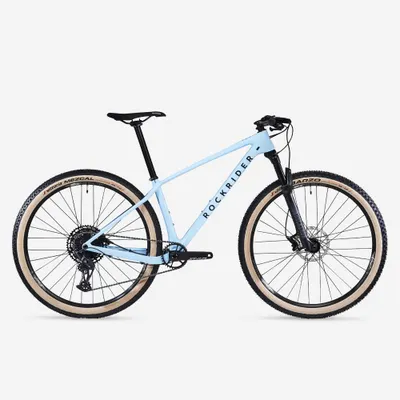 Recondiționate - BICICLETĂ MTB CROSS COUNTRY RACE 740 cadru carbon Albastru
