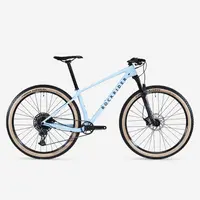 Recondiționate - BICICLETĂ MTB CROSS COUNTRY RACE 740 cadru carbon Albastru
