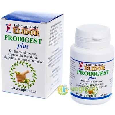 Prodigest Plus (Stimularea Digestiei si a Functiei Hepatice) 40cpr
