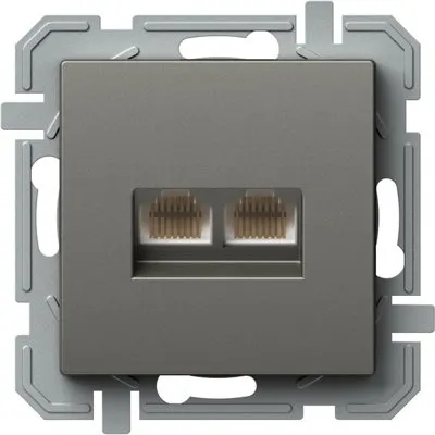 Logiq Priza Date Dubla 1P RJ45 CAT6 Titan, TEM Modul TEM-KQ41TIXO-U