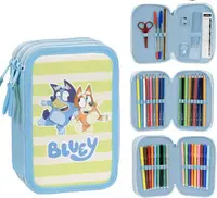 Penar echipat Cerda Bluey - 3 compartimente cu fermoar