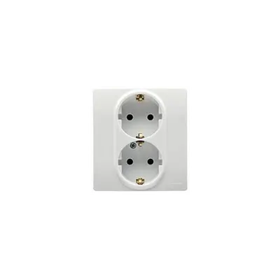 Priza schuko 2x2P+T, ivoar, LEGRAND NILOE