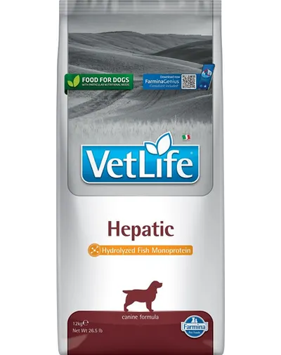 FARMINA Vet Life Dog Hepatic 12 kg Hrana pentru caini cu insuficienta hepatica