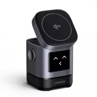 Incarcator Retea Wireless UGREEN W709 Uno 2in1, 15W, 1.67A, Negru