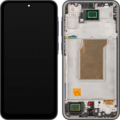 Display cu Touchscreen MP compatibil cu Samsung Galaxy A35 5G A356, cu Rama, Negru