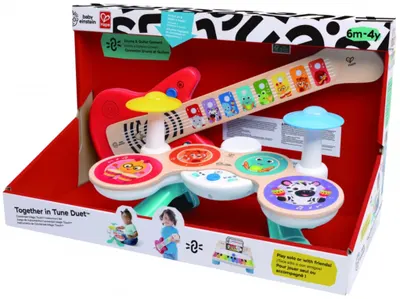 Set de jucării senzoriale Hape International - chitară și tobe