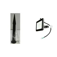 Pachet Brat Montaj Pamant Proiector + Proiector LED 30W Alb Negru Lumina Neutra