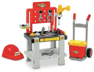 Set de joacă Ecoiffier - Set mecanic 3 în 1