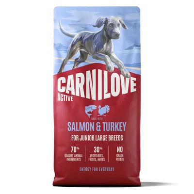 Carnilove Active Dog Dry Salmon & Turkey Junior Large Breeds 12 kg