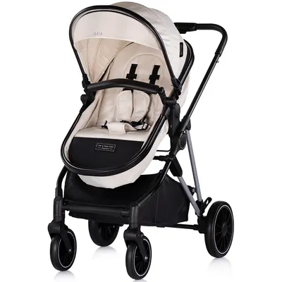 Carucior pentru copii Chipolino Aura 2 in 1 biscotta cu suspensii, spatar reglabil, sezut reversibil, accesorii incluse, greutate maxim admisa 22 kg
