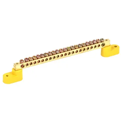 Neutral bus bars with two corner Izolators SHNI-6x9-22-U2-ZH