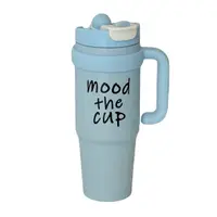 Termos Mood The Cup, Otel Inoxidabil interior, cu Pai si Maner, Bleu, 1000 ml,MIX14831