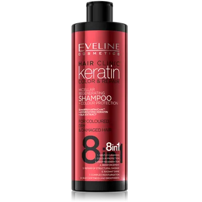 Sampon Keratin Colour Protection 8 in 1, 400ml, Eveline Cosmetics