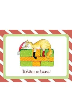 Felicitare: Sarbatori cu bucurii! Bob cadou