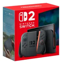 Consola Nintendo Switch 2, LCD HDR10 7.9inch, 256GB Flash, Wi-Fi, Bluetooth, Light Blue/Light Red JoyCon (Negru)