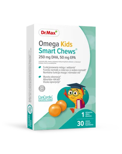 Dr. Max Omega Kids Smart Chews, 30 jeleuri