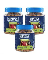 SIMPLY FROM NATURE Smart Bites Gustare antrenament caine 3x130 g mistret