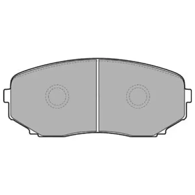 Set placute frana, frana disc DELPHI LP2098