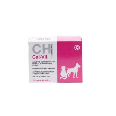 Calciu pentru caini si pisici Cal-Vit, 60 comprimate