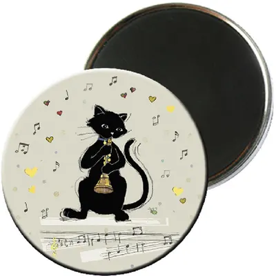 Magnet - Chat Musique Hautbois