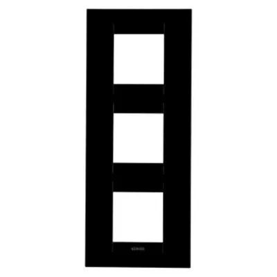 Placa ornament CProiector HORUS GEO International - IN TECHNOPOLYMER - 2+2+2 modul VERTICAL - TGEOR BLACK - CProiector HORUS