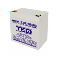 Acumulator AGM VRLA TED High Rate TED003287, 12 V, 5.2 Ah, F2
