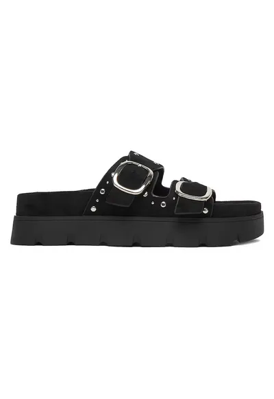 Papuci textil - Negru