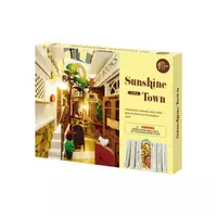Book Nook. Puzzle 3D - Cotor de carte DIY - Sunshine Town