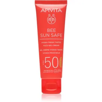 Apivita Bee Sun Safe Hydra Face Tinted Gel-Cream SPF50 gel-cremă cu efect de tonifiere SPF 50