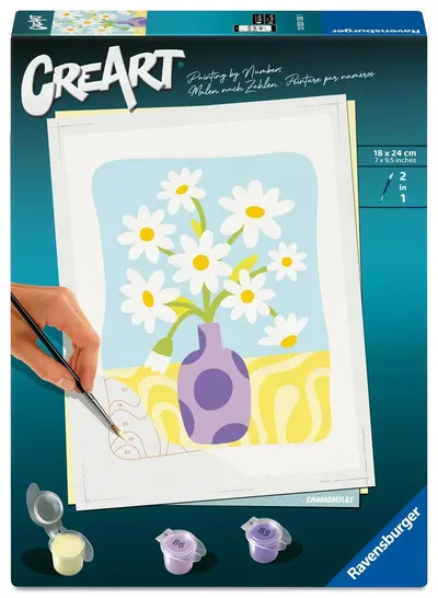 Set de pictură pe numere Ravensburger CreArt - Muşeţel