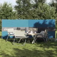 Gossi paravan de camping, albastru, 344x120 cm, impermeabil