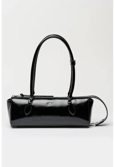 Geanta bowler de piele ecologica Remie - Negru