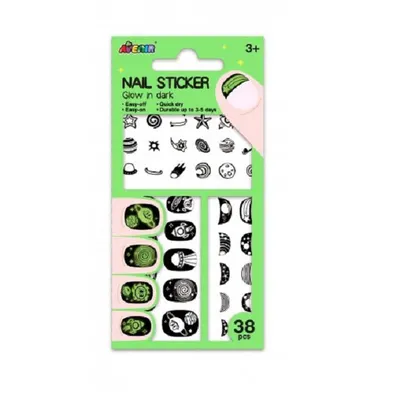 Set stickere pentru unghii - In the dark spaces