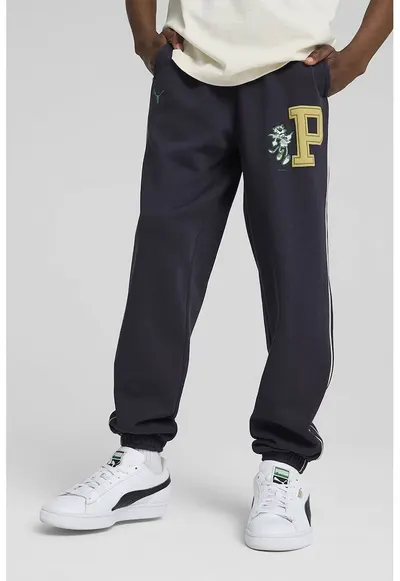 Pantaloni de trening relaxed-fit cu buzunare laterale - Albastru ultramarin