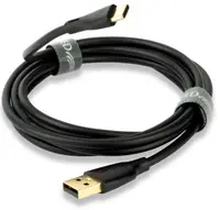 Cablu QED - Connect QE8184, USB-C/USB-A, 0,75m, negru