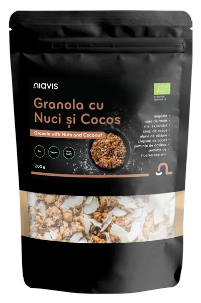 Granola cu nuci si cocos Eco, 200g, Niavis