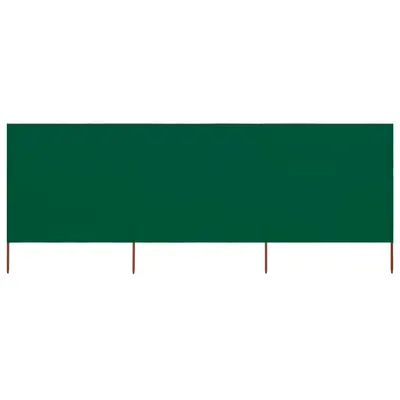 Gossi paravan anti-vant cu 3 panouri, verde, 400 x 80 cm, textil