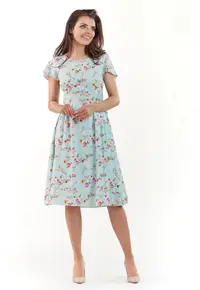 Rochie dama - Poliester - Albastru - A218
