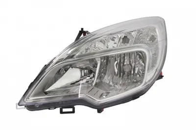Far stanga H1 H7, electric, cu motoras, interior argintiu, semnalizator transparent OPEL MERIVA B