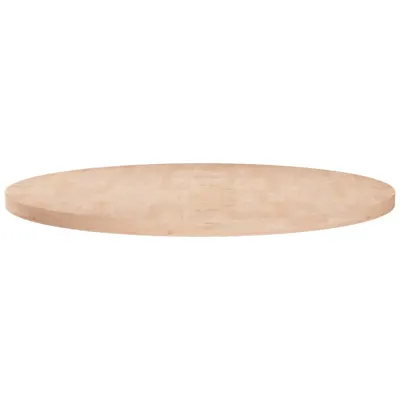 vidaXL Blat de masă rotund, Ø80x2,5 cm, lemn masiv stejar netratat