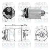 Solenoid Electromotor Potrivit Volvo C30, S40 Ii, V50; Ford C-Max, Fiesta Iv, Fiesta V, Fiesta Minivan, Focus C-Max, Focus I, Focus Ii, Fusion, Puma; Mazda 2 1.25 1.4 1.6 08.95-12.12