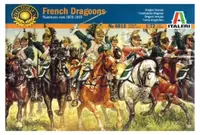 Figurine pentru hobby Italeri Militare: Soldați - Dragoni francezi, Războaiele Napoleoniene, 34 de figurine