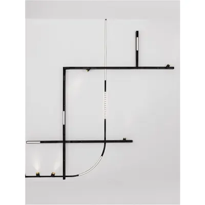 BREDA MAGNETIC Nisipiu Negru Aluminiu Cross Corner Connector For Recessed Mounted
