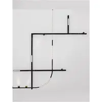 BREDA MAGNETIC Nisipiu Negru Aluminiu Cross Corner Connector For Recessed Mounted
