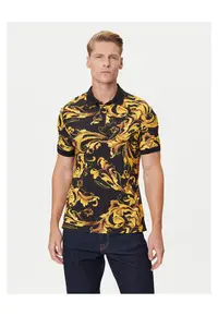 Tricou barbati negru/galben - bumbac